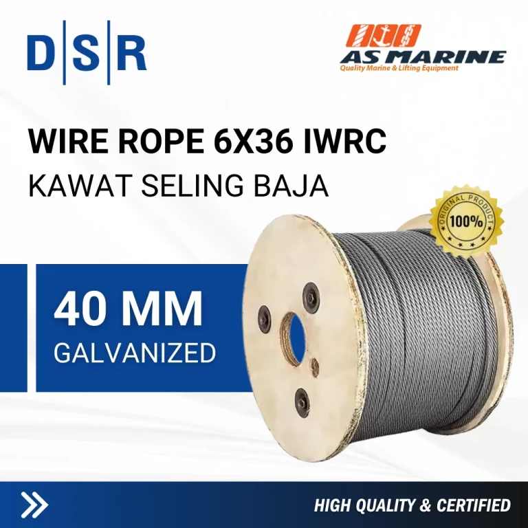 Wire Rope 6X36 40 mm Galvanized DSR