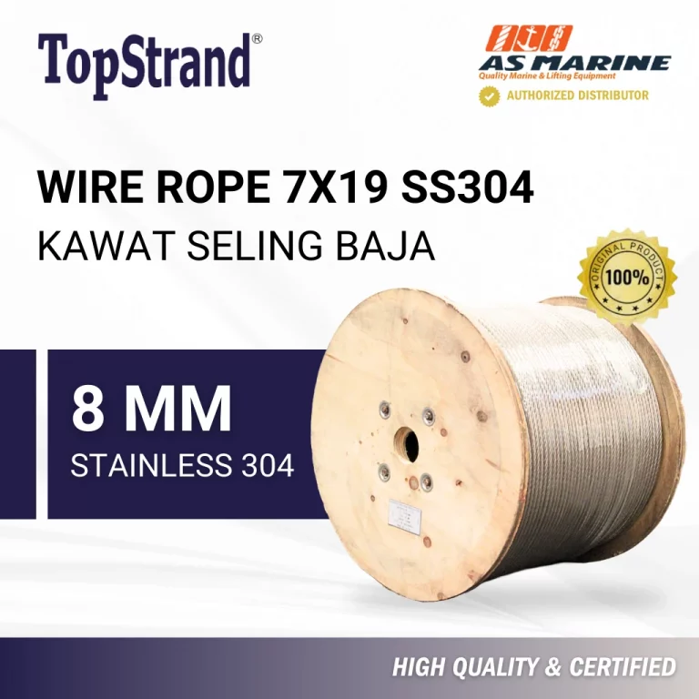 Wire Rope 7X19 SS304 8 mm Topstrand