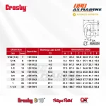 Tabel Ukuran Crosby A1337