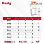 Tabel Ukuran Crosby A1343