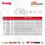 Tabel Ukuran Crosby G403