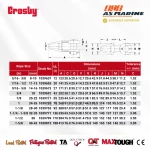 Tabel Ukuran Crosby G416 - 1