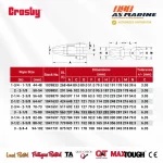 Tabel Ukuran Crosby G416 - 2