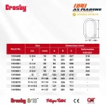 Tabel Ukuran Crosby A342