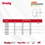 Tabel Ukuran Crosby A344