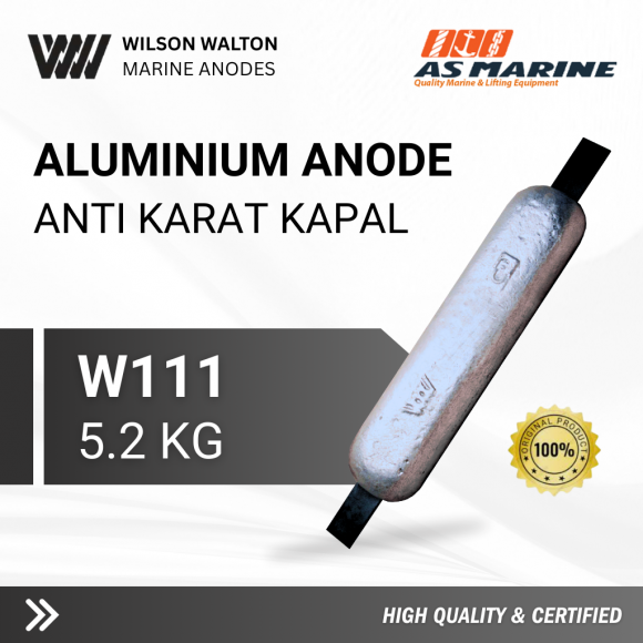 Aluminium Anode - Anti Karat Kapal W111 - 5,2 Kg - Wilson Walton