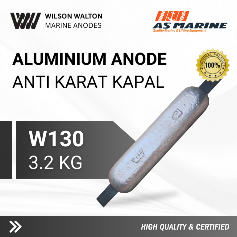 Aluminium Anode - Anti Karat Kapal W130 - 3,2 Kg - Wilson Walton