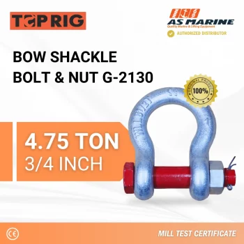 Bow Shackle Bolt & Nut G2130 - 4,75 Ton Toprig