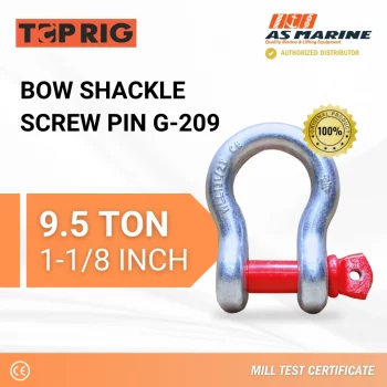 Bow Shackle Screw PIN G209 - 9,5 Ton Toprig