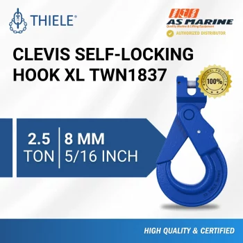 Clevis Self Locking Hook XL TWN1837 - 8 mm