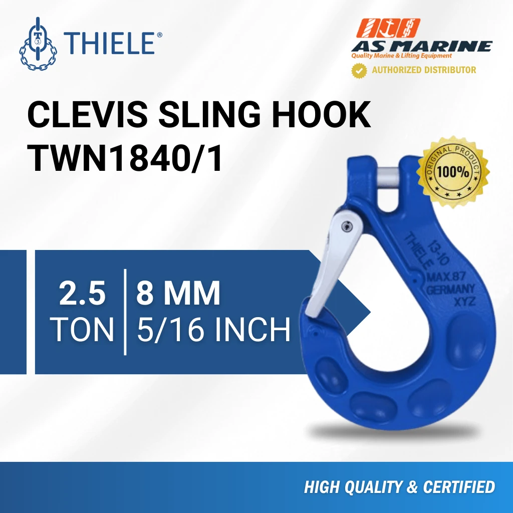 Clevis Sling Hook TWN1840 - 8 mm Clevis Sling Hook TWN1840 - 8 mm