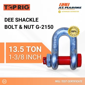 Dee Shackle Bolt & Nut G2150 - 13,5 Ton Toprig