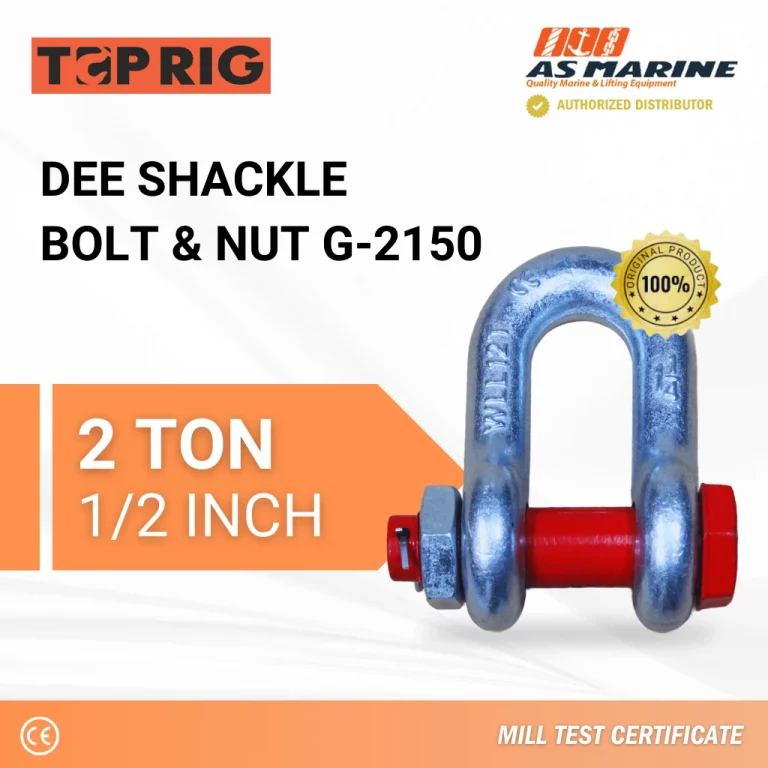 Dee Shackle Bolt & Nut G2150 - 2 Ton Toprig