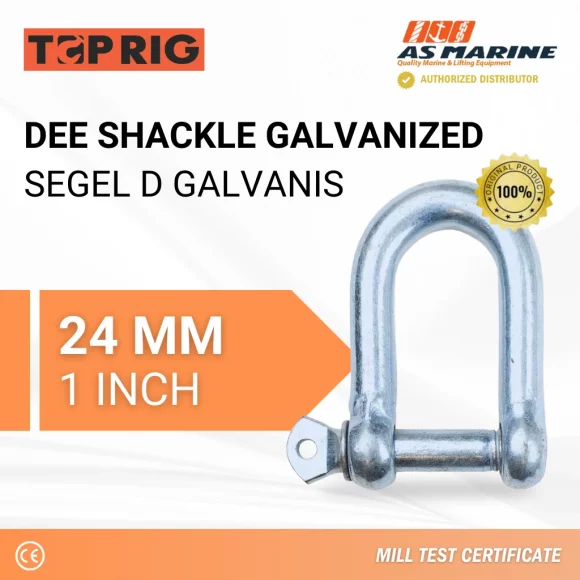 Dee Shackle Galvanized - 24 mm Toprig