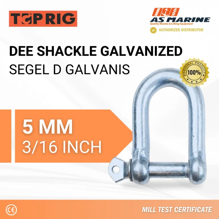 Dee Shackle Galvanized - 5 mm Toprig