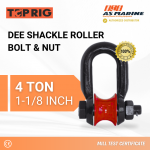 Dee Shackle Roller Bolt & Nut - 4 Ton Toprig