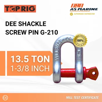 Dee Shackle Screw PIN G210 - 13,5 Ton Toprig