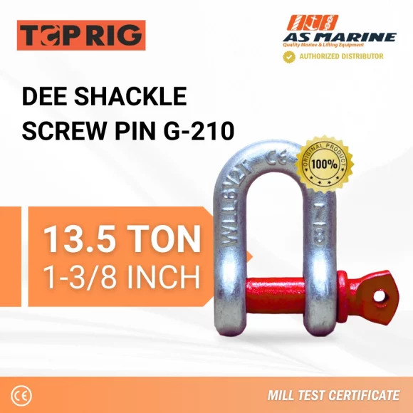 Dee Shackle Screw PIN G210 - 13,5 Ton Toprig