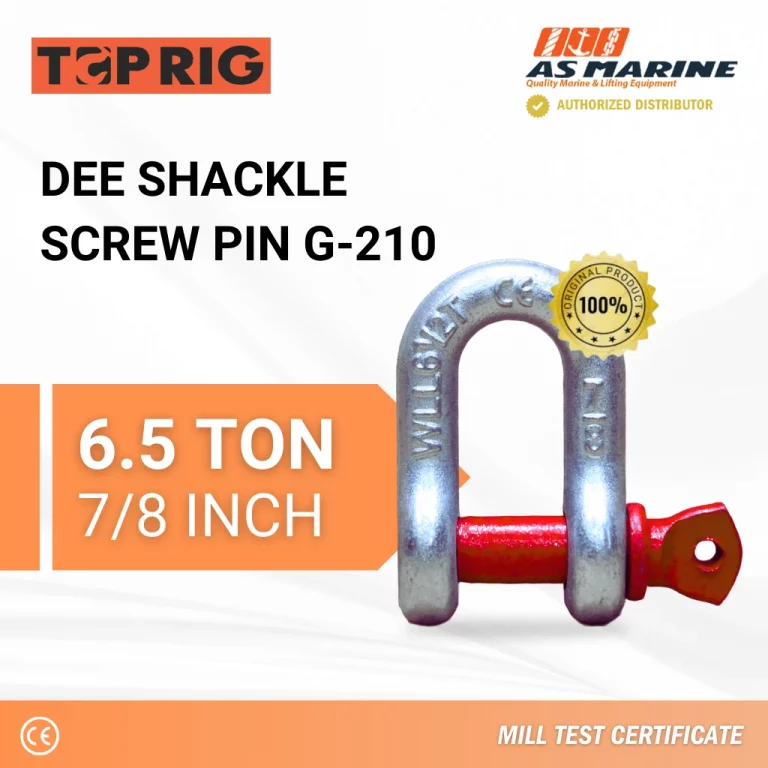 Dee Shackle Screw PIN G210 - 6,5 Ton Toprig