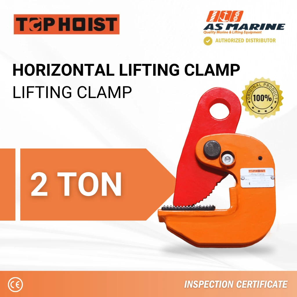Horizontal Lifting Clamp - 2 Ton Tophoist Horizontal Lifting Clamp - 2 Ton Tophoist