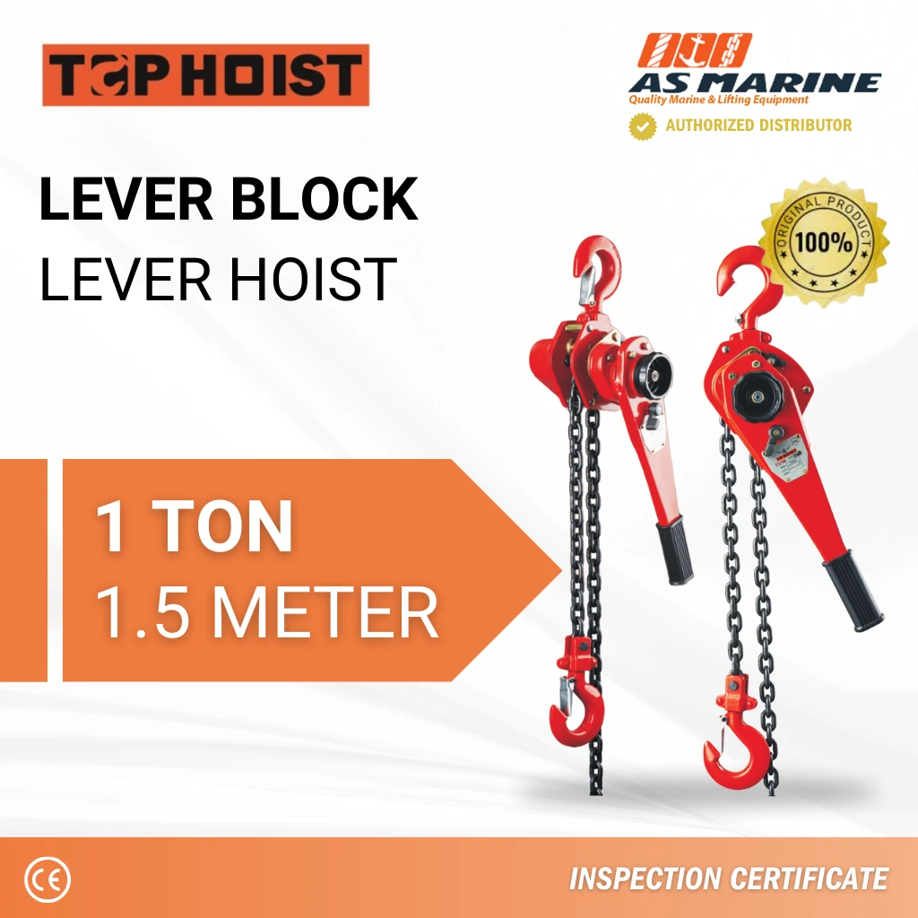 Lever Block - 1 Ton - 1,5 Meter Tophoist Lever Block - 1 Ton - 1,5 Meter Tophoist