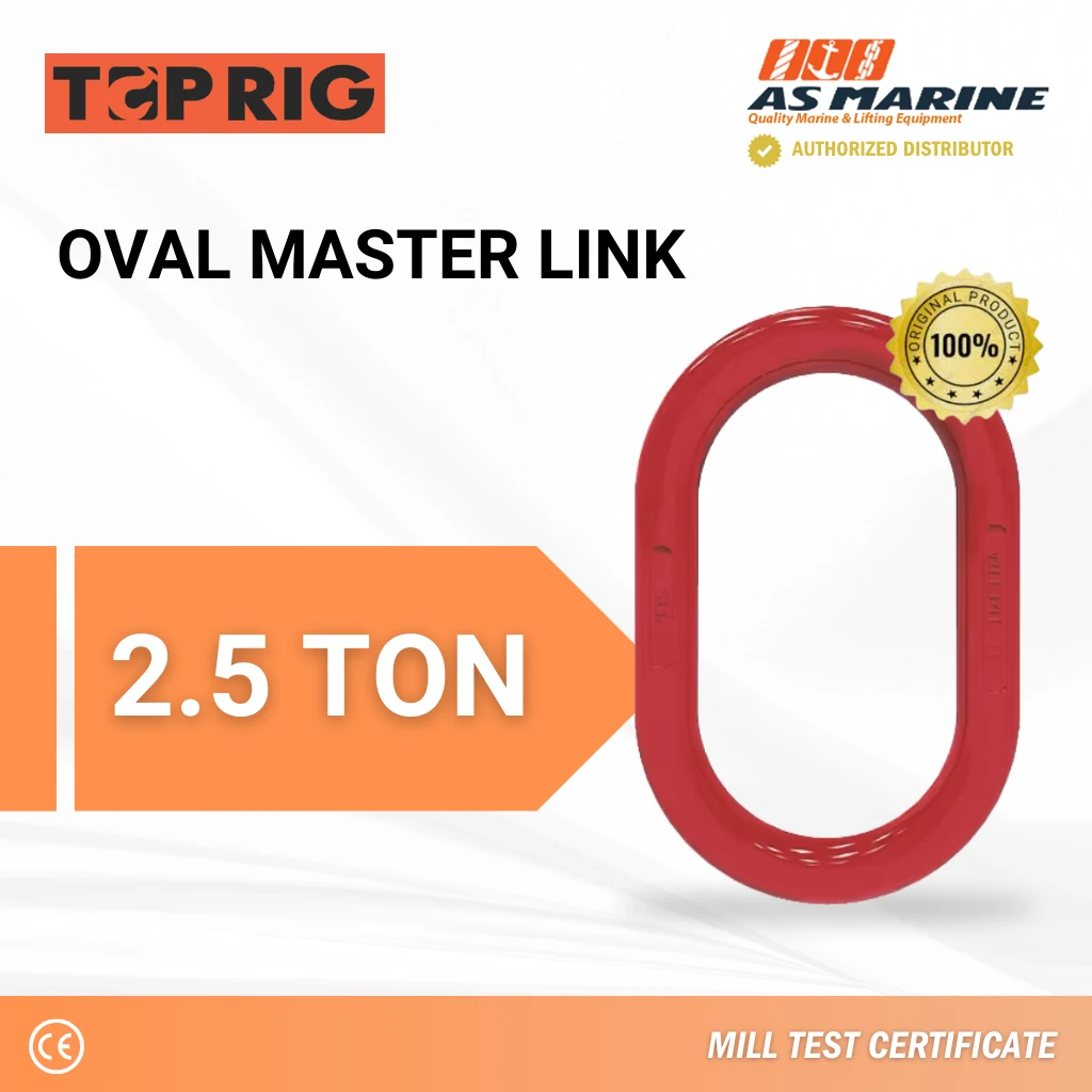 Oval Master Link 2,5 Ton Toprig Oval Master Link 2,5 Ton Toprig