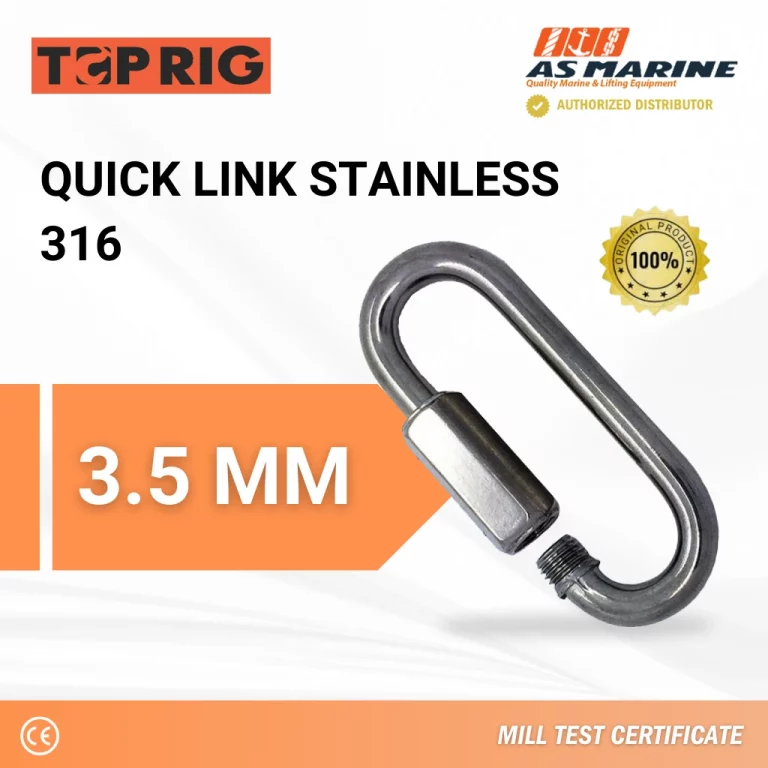 Quick Link Stainless 316 3.5 mm Toprig