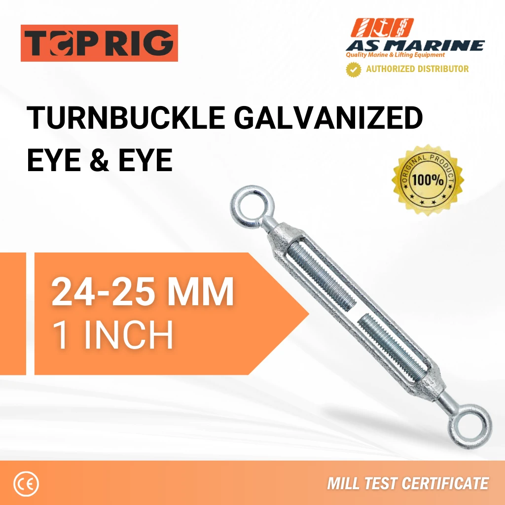 Turnbuckle Eye & Eye Galvanized 24-25 mm Toprig Turnbuckle Eye & Eye Galvanized 24-25 mm Toprig