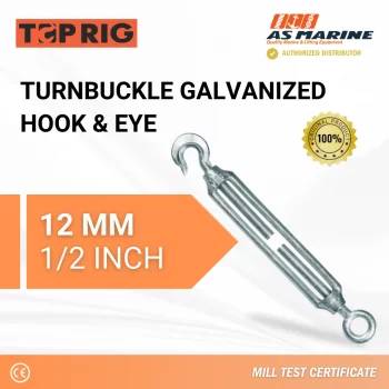 Turnbuckle Hook & Eye Galvanized 12 mm Toprig