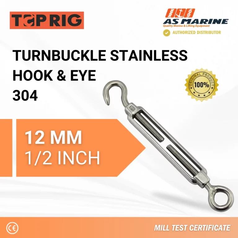 Turnbuckle Hook & Eye Stainless 304 12 mm Toprig