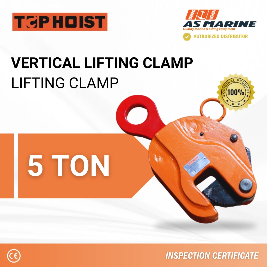 Vertical Lifting Clamp - 5 Ton Tophoist Vertical Lifting Clamp - 5 Ton Tophoist