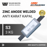 Zinc Anode Welded - Anti Karat Kapal S3 - 3 Kg - Wilson Walton