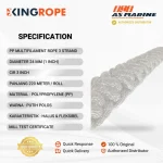 Spesifikasi Tali Tambang PP Multifilament 24 mm