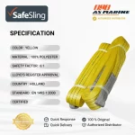 Spesifikasi Webbing Sling - 3 Ton Safesling
