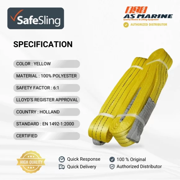 Spesifikasi Webbing Sling - 3 Ton Safesling