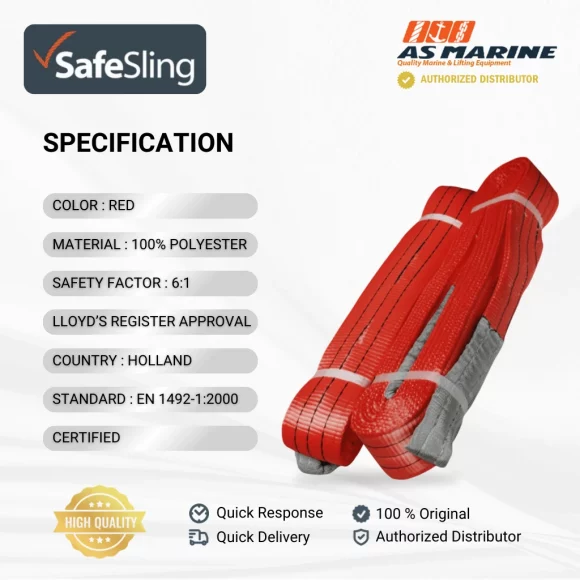 Spesifikasi Webbing Sling - 5 Ton Safesling