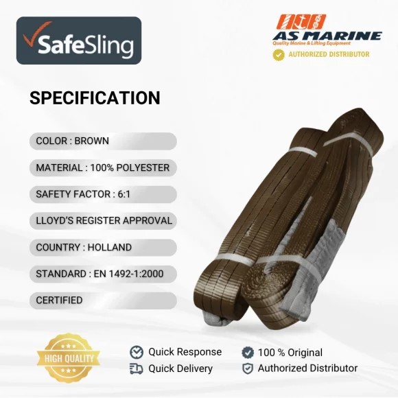 Spesifikasi Webbing Sling - 6 Ton Safesling