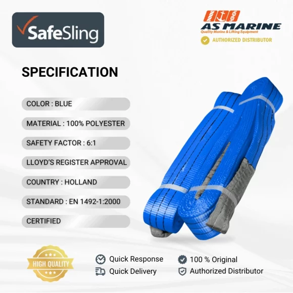Spesifikasi Webbing Sling - 8 Ton Safesling