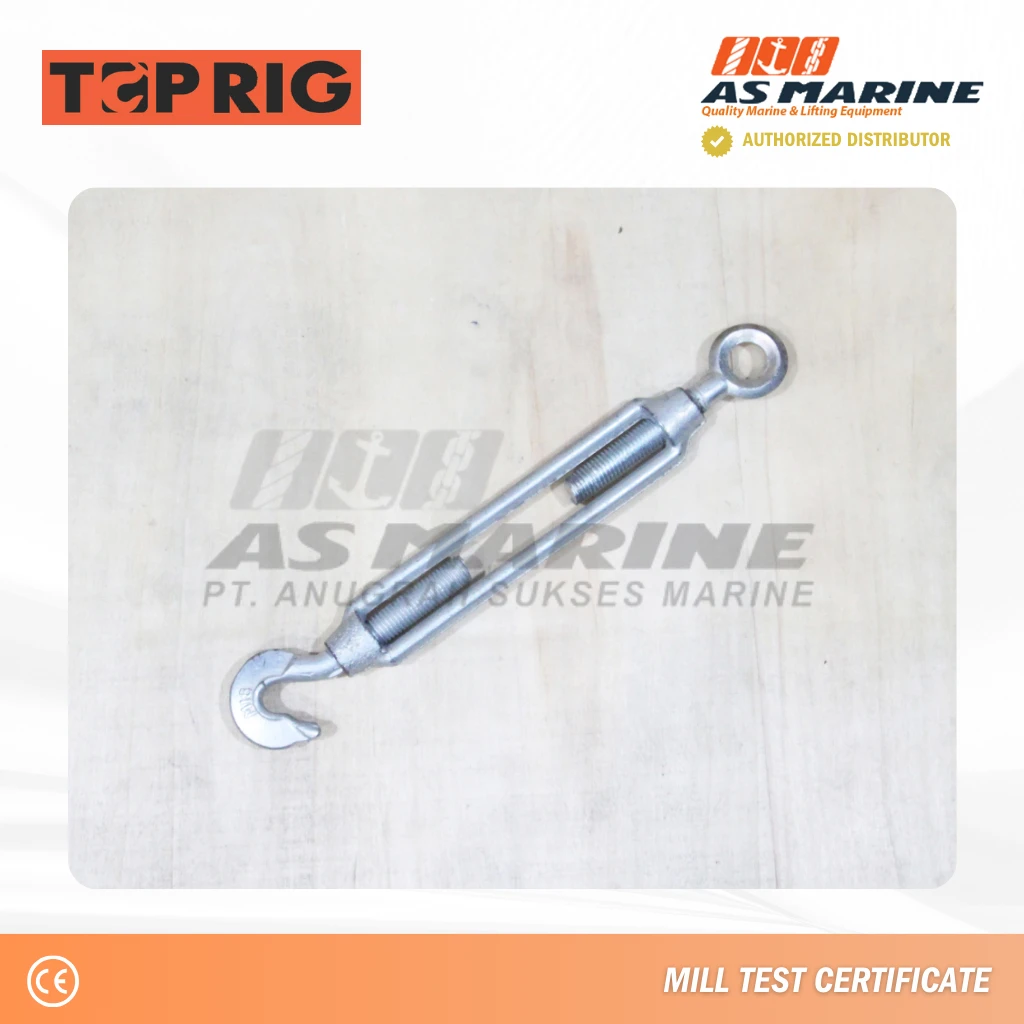 Turnbuckle Hook & Eye Galvanized Toprig Turnbuckle Hook & Eye Galvanized Toprig