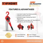 Features & Advantages Lever Block Tophoist