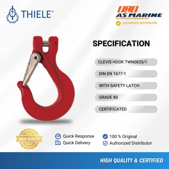 Spesifikasi Clevis Sling Hook TWN0835