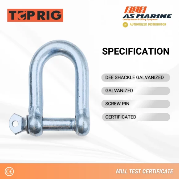 Spesifikasi Dee Shackle Galvanized Toprig