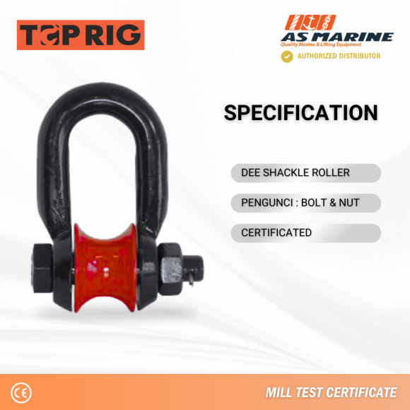Spesifikasi Dee Shackle Roller Bolt & Nut Toprig