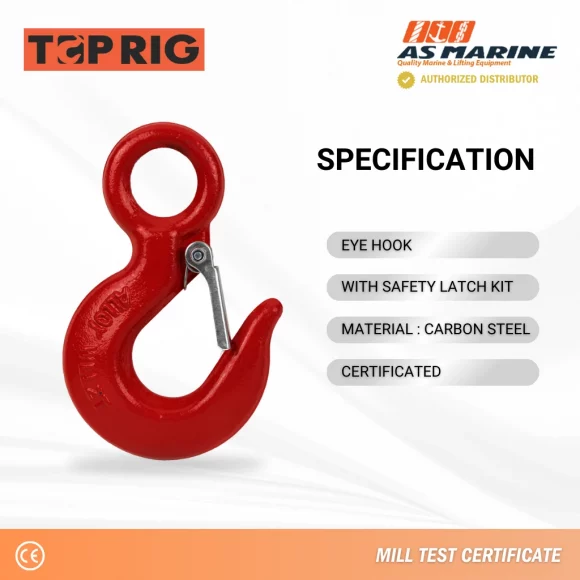 Spesifikasi Hook Eye With Safety Latch Kit Carbon Toprig