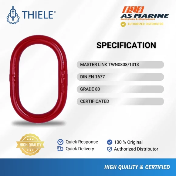 Spesifikasi Masterlink For Double Leg TWN0808-1313