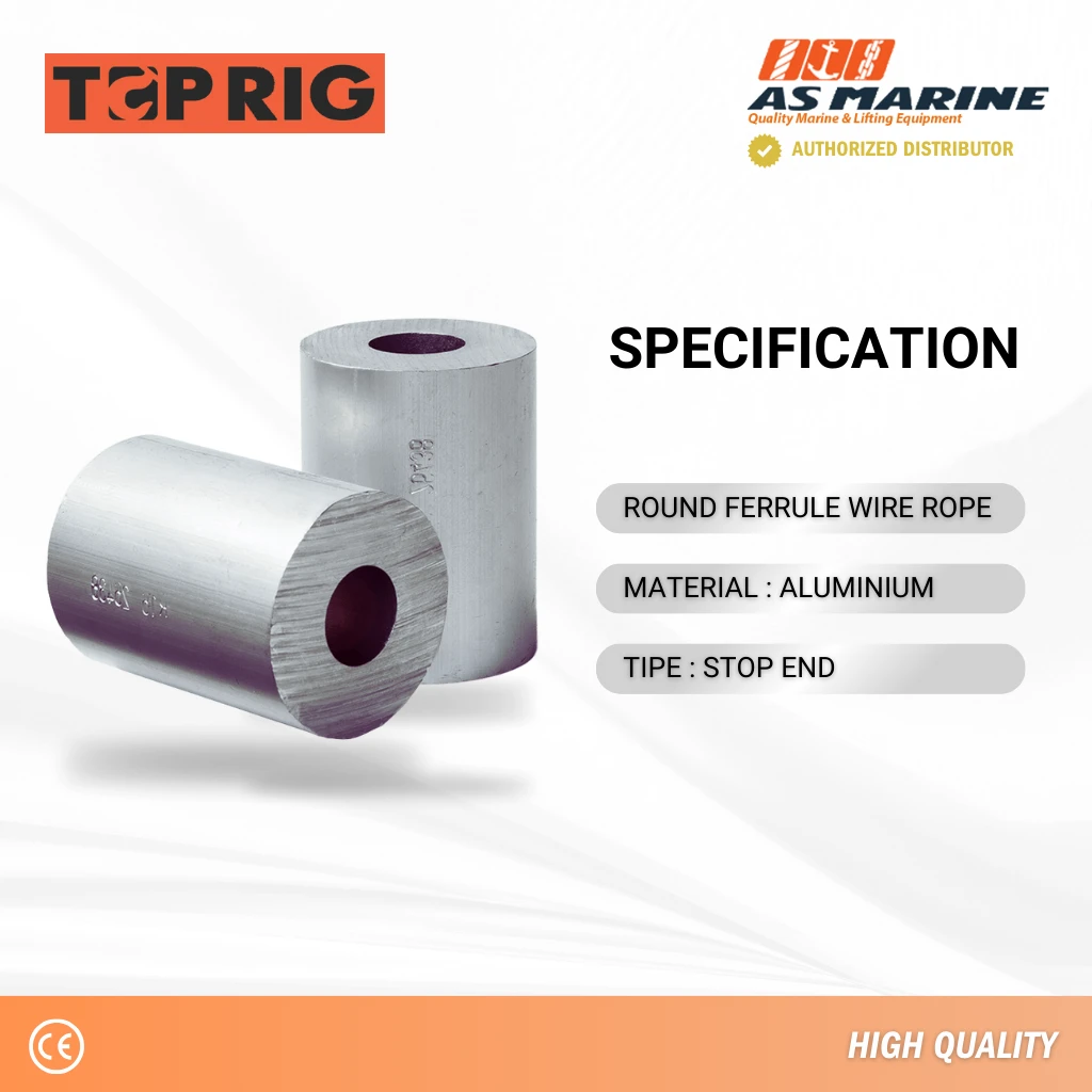 Spesifikasi Stop End Wire Rope Toprig Spesifikasi Stop End Wire Rope Toprig