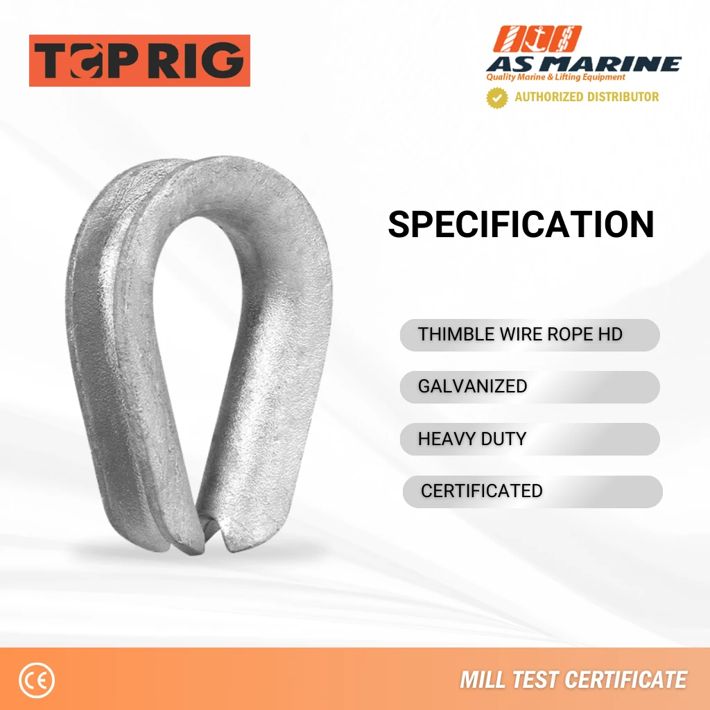 Spesifikasi Thimble Galvanized HD Toprig Spesifikasi Thimble Galvanized HD Toprig
