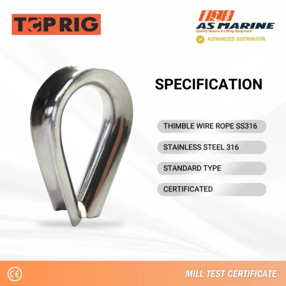 Spesifikasi Thimble Stainless 316 Toprig