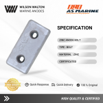 Spesifikasi Zinc Anode B2-B9 Wilson Walton