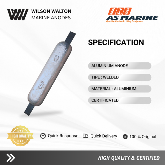 Spesifikasi Zinc Anode W111-W130 Wilson Walton